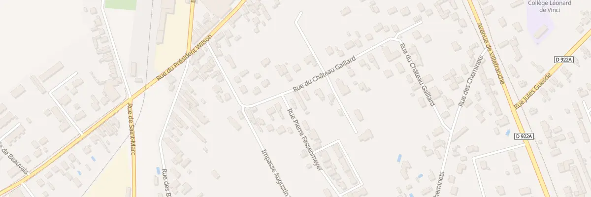 Plan du 25 Rue de Chateau - Gaillard à Romorantin-Lanthenay