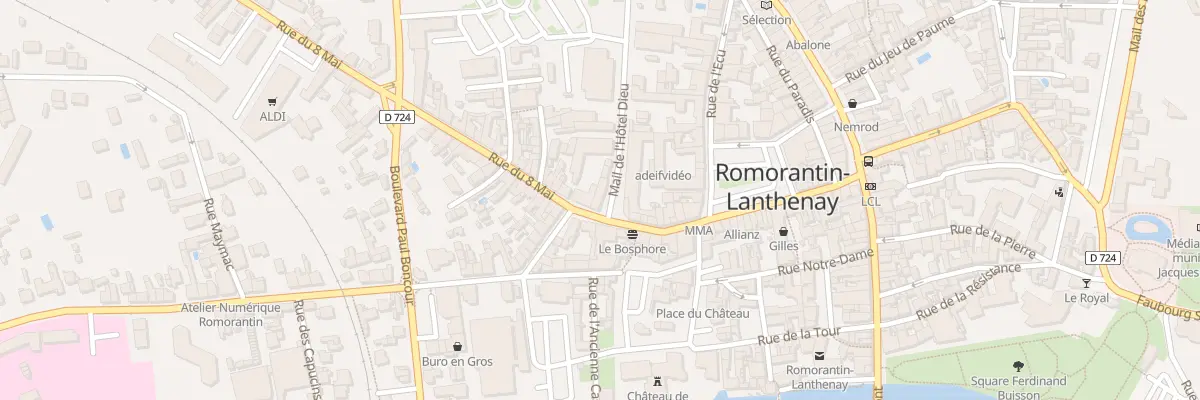 Plan du 24 Rue du Huit Mai à Romorantin-Lanthenay