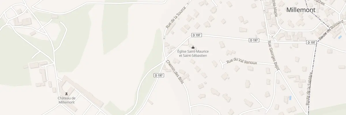 Plan du 1B Che des Bois à Millemont