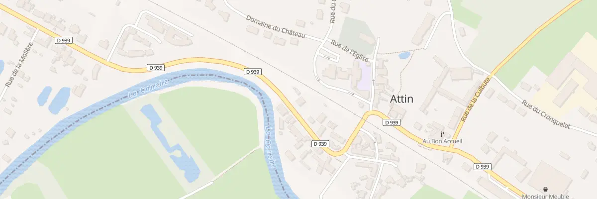 Plan du 62 Rte Nationale 39 à Attin