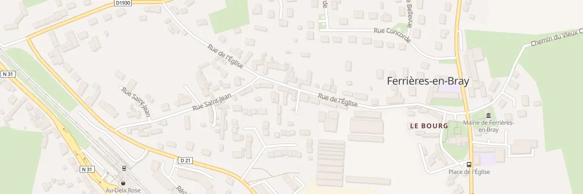 Plan du 35 Rue de l’Église à Ferrières-en-Bray