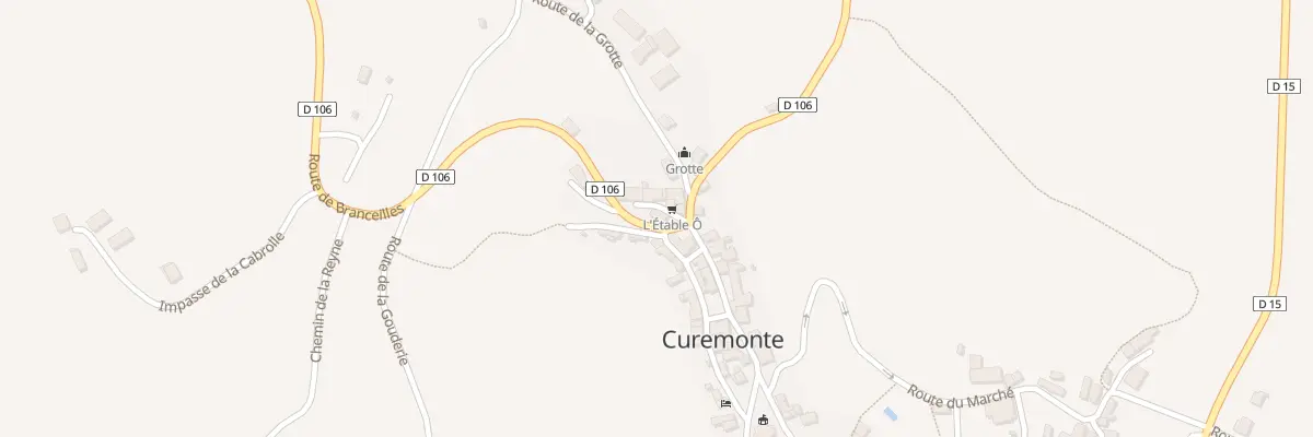 Plan du 5208 Curemonte à Curemonte