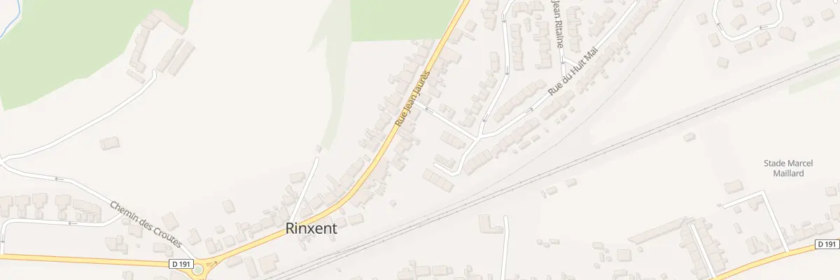 Plan du 36 Rue Jean Jaurès à Rinxent