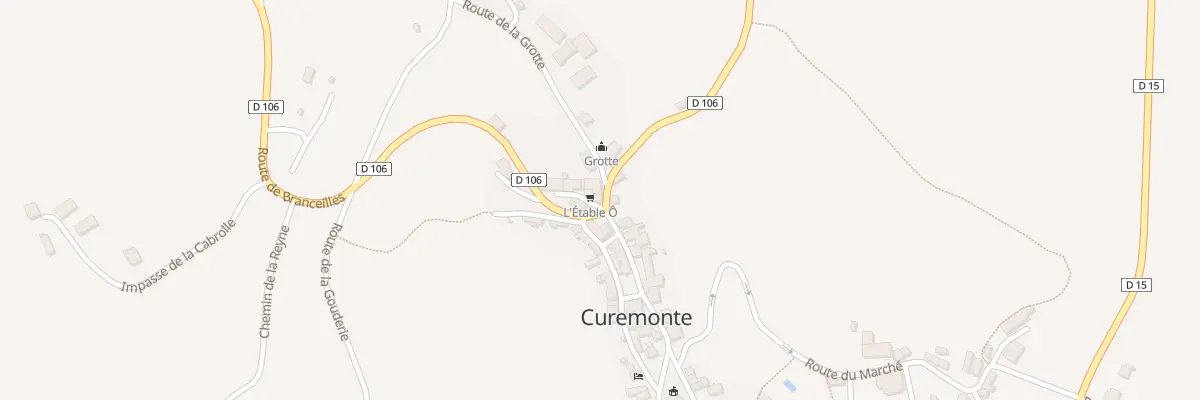 Plan du 16 Pas du Presbytère à Curemonte