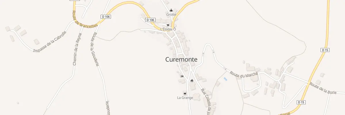 Plan du 5016 Curemonte à Curemonte