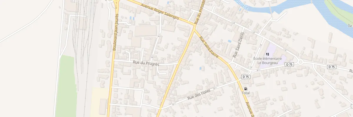 Plan du 53 Rue du Président Wilson à Romorantin-Lanthenay