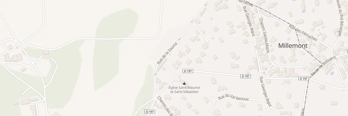 Plan du 10 Rue de l’Eglise à Millemont