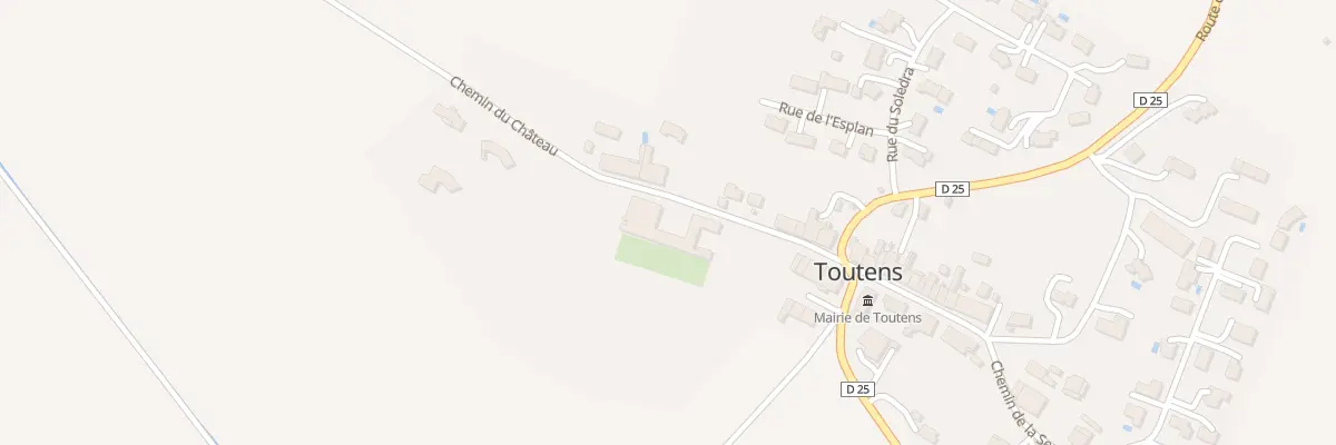 Plan du 28 Chateau à Toutens