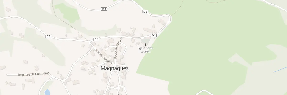 Plan du 2135 Rte de Magnagues à Carennac