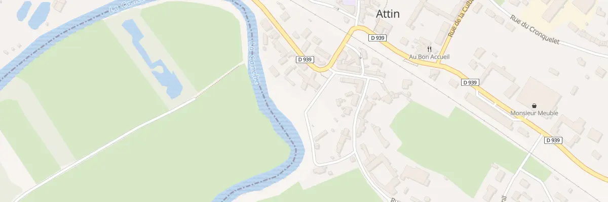 Plan du 37 Rte Nationale 39 à Attin