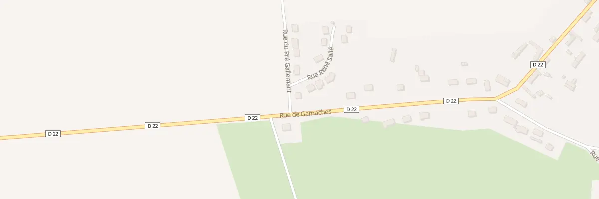 Plan du 2 Rue René Sallé à Moyenneville