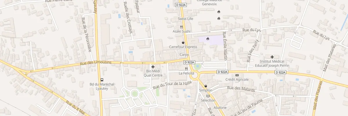 Plan du 8B Rue des Limousins à Romorantin-Lanthenay