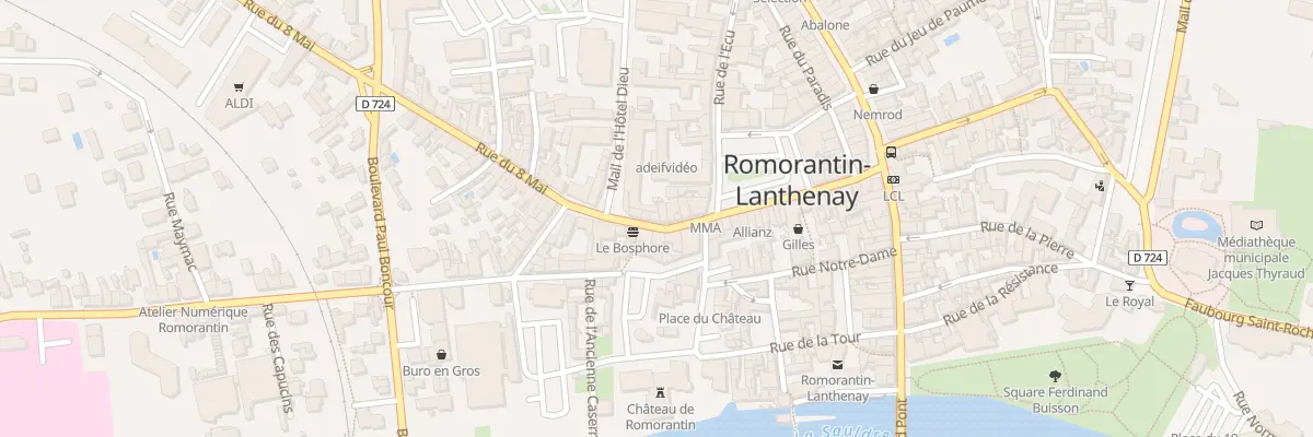 Plan du 16 Rue du Huit Mai à Romorantin-Lanthenay