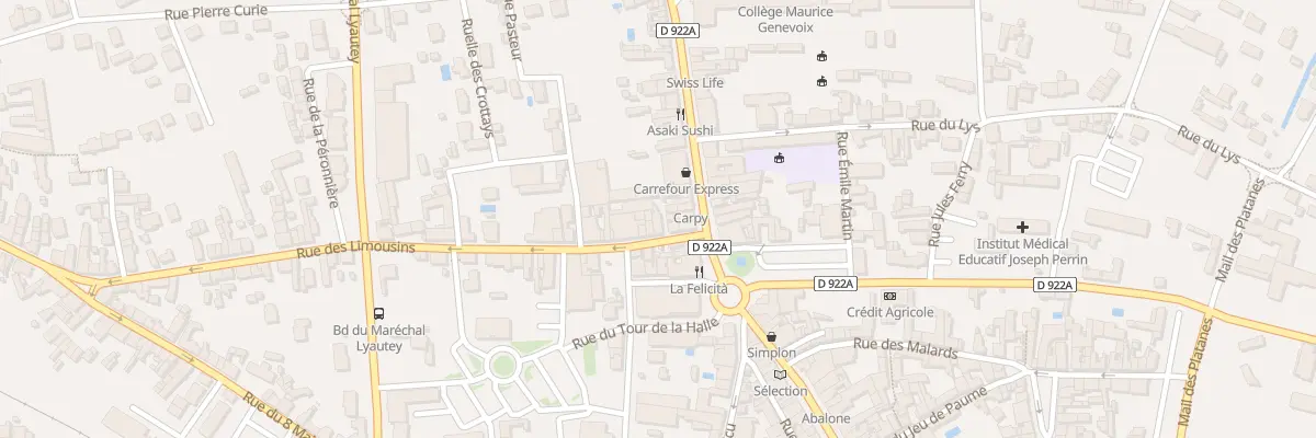 Plan du 8 Rue des Limousins à Romorantin-Lanthenay