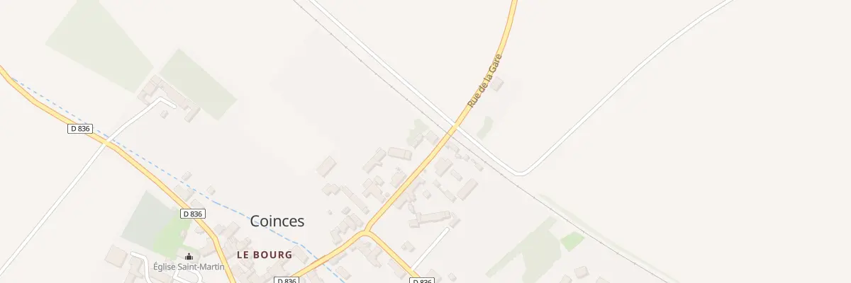 Plan du 9 Rue de la Gare à Coinces