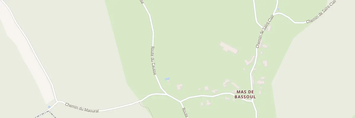 Plan du 5154F Mas de Bassoul à Cénevières