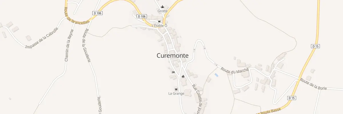 Plan du 5010 Curemonte à Curemonte