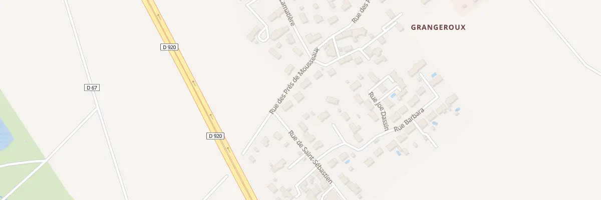 Plan du 8 Rue des Prés de Mousseaux à Déols