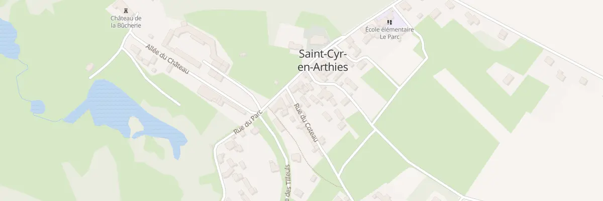 Plan du 1 Rue du Côteau à Saint-Cyr-en-Arthies