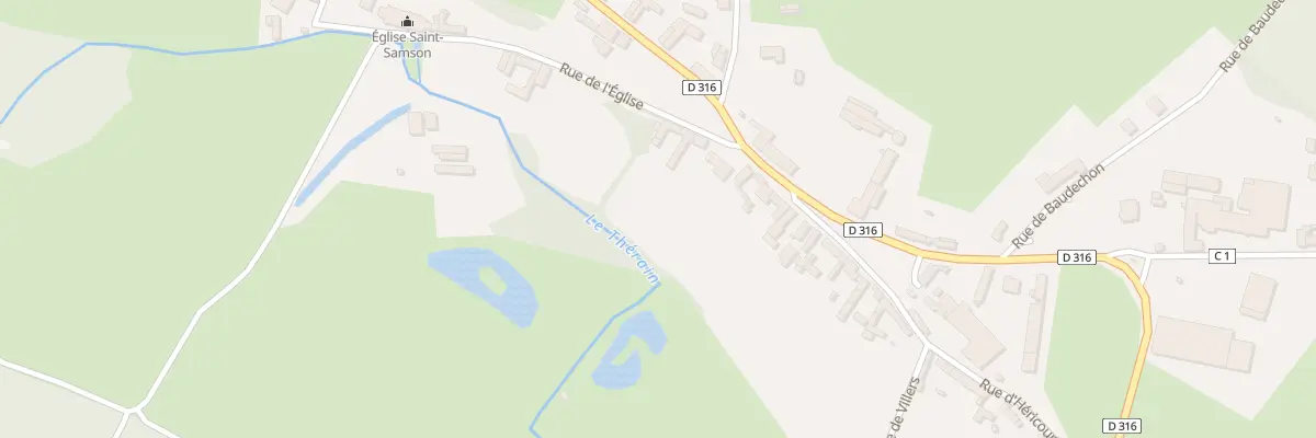 Plan du 1 Rue de l’Eglise à Saint-Samson-la-Poterie