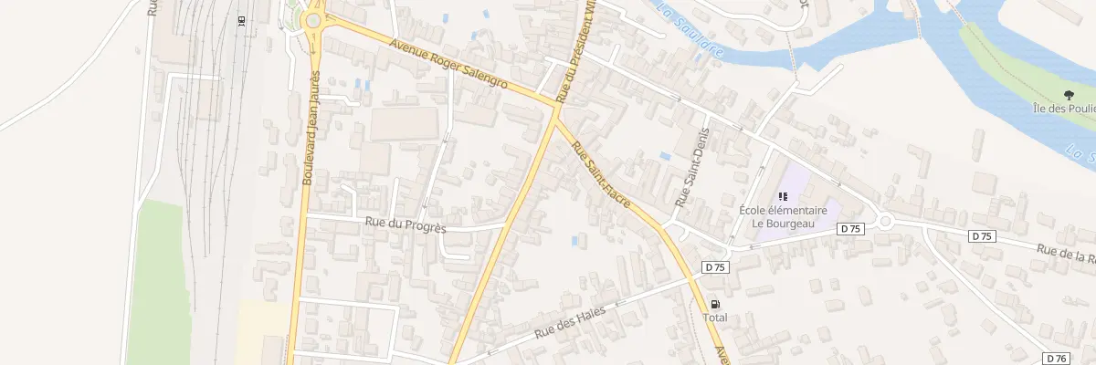 Plan du 42 Rue du Président Wilson à Romorantin-Lanthenay