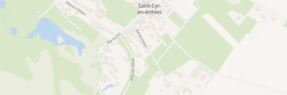 Plan du 8 Rue du Côteau à Saint-Cyr-en-Arthies