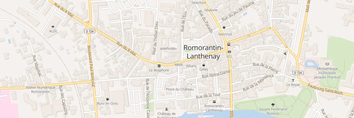 Plan du 4 Rue du Huit Mai à Romorantin-Lanthenay