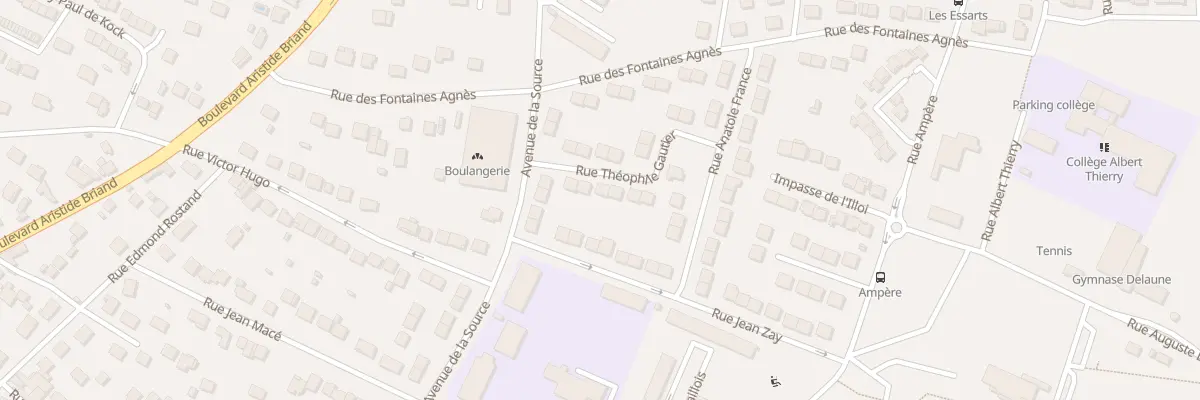 Plan du 6 Rue Theophile Gautier à Limay