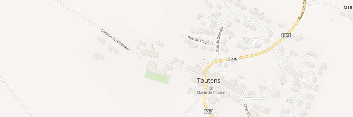 Plan du 96 Che du Château à Toutens