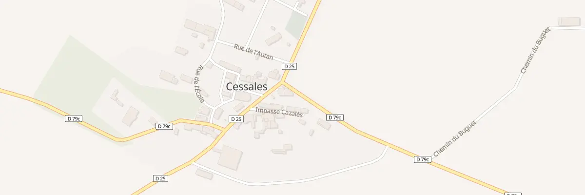 Plan du 32 Cazales à Cessales