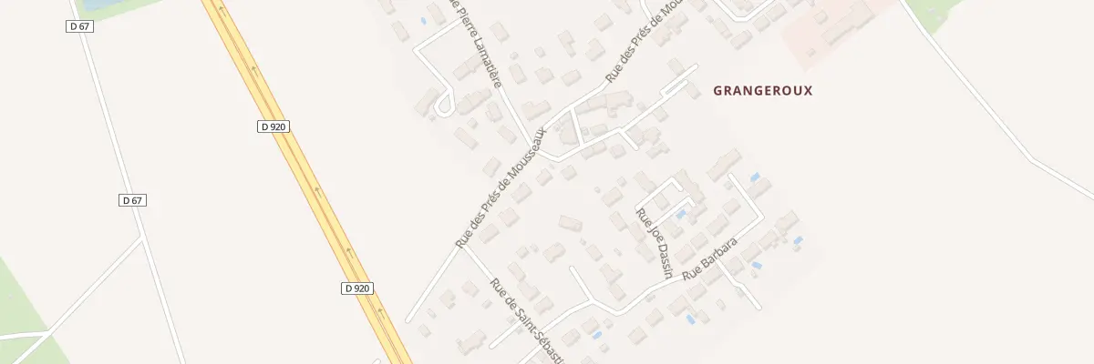 Plan du 12 Rue des Prés de Mousseaux à Déols