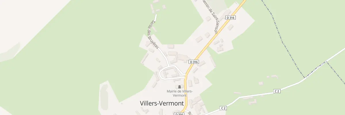 Plan du 1 Sen des Bruyères à Villers-Vermont
