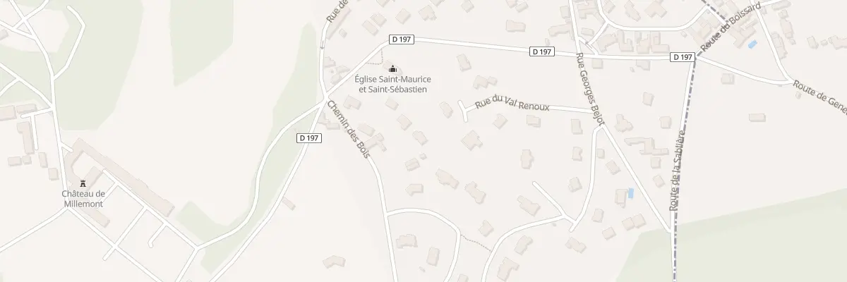 Plan du 3B Che des Bois à Millemont