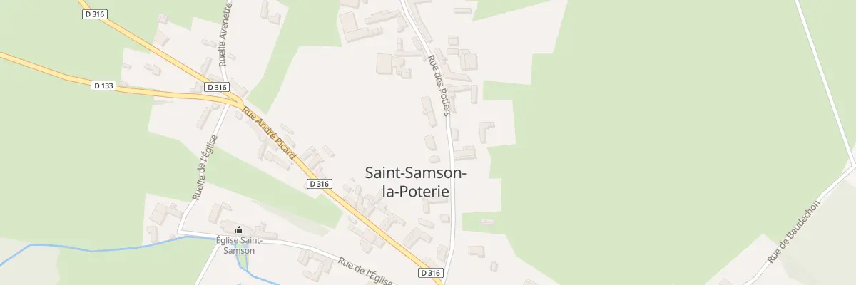Plan du 13 Rue des Potiers à Saint-Samson-la-Poterie
