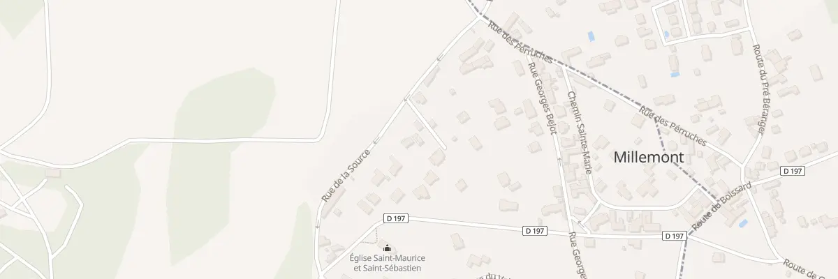 Plan du 7 Rue de la Source à Millemont