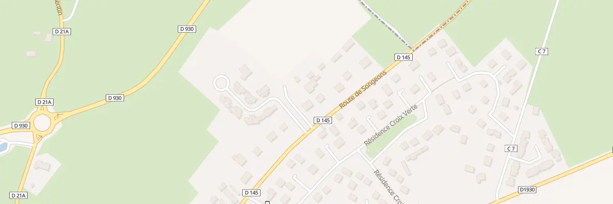 Plan du 39 Rte de Songeons à Ferrières-en-Bray
