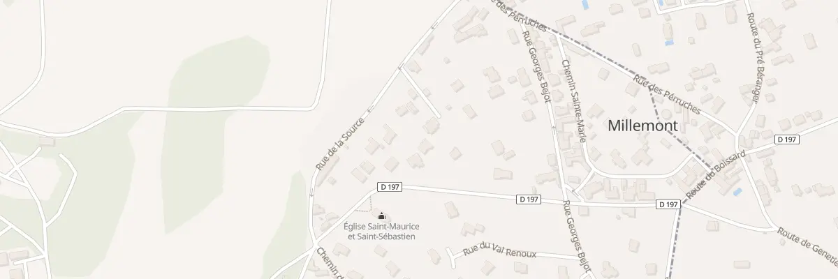 Plan du 9B Rue de la Source à Millemont
