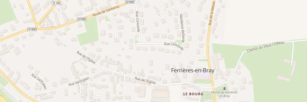 Plan du 16 Rue Concorde à Ferrières-en-Bray
