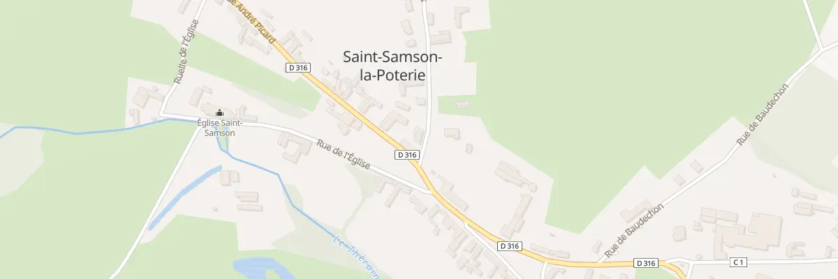 Plan du 3 Rue des Potiers à Saint-Samson-la-Poterie