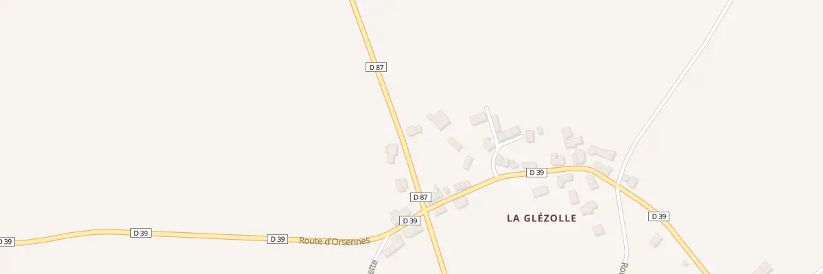Plan du 5239 Village de la Glezolle à Montchevrier