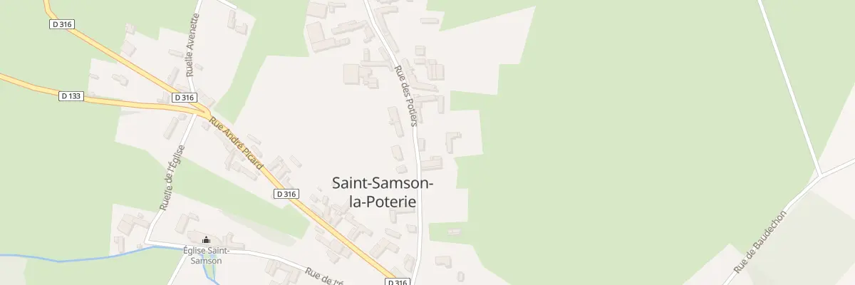 Plan du 14 Rue des Potiers à Saint-Samson-la-Poterie
