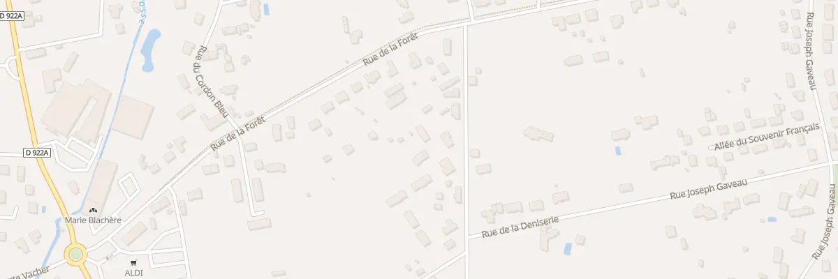 Plan du 82A Rue de la Deniserie à Romorantin-Lanthenay