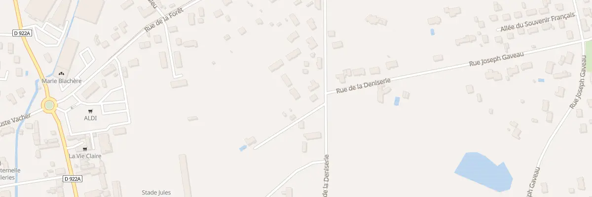 Plan du 74 Rue de la Deniserie à Romorantin-Lanthenay
