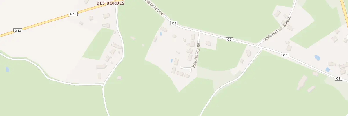 Plan de La Preugne des Bordes à Buxières-d’Aillac