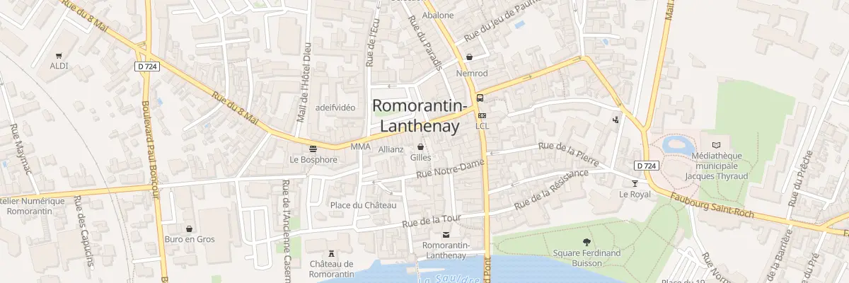 Plan du 4 Pl de la Paix à Romorantin-Lanthenay