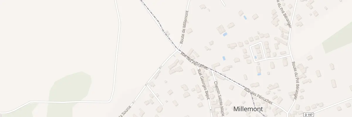Plan du 2 Rue Georges Bejot à Millemont