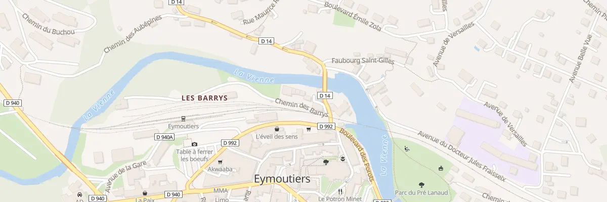 Plan du 5 Pl des Barrys à Eymoutiers