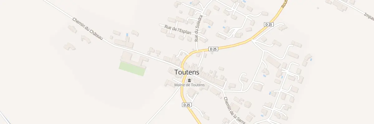Plan du 1 Rue de l’Autan à Toutens