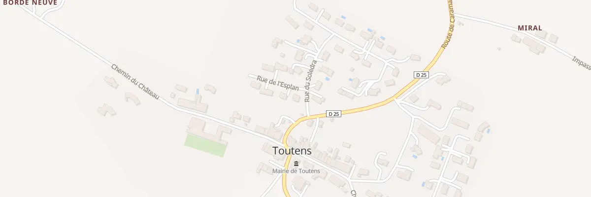 Plan du 1 Rue de l’Espan à Toutens