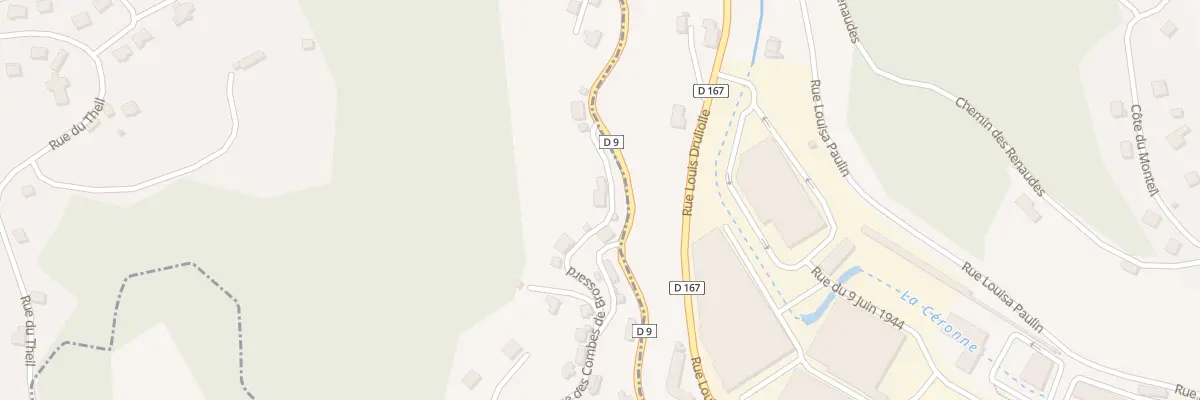 Plan du 2 Rue des Combes de Brossard à Chameyrat
